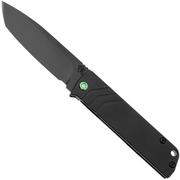 Medford The Antik 24-TA-02 CPM S35VN DLC Tanto Blade, DLC Handles, Green Hardware, Taschenmesser