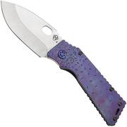 Medford TFF-1, S45VN Tumbled, Violet Jasmine Fade Falling Leaf, pocket knife
