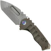 Medford Praetorian Genesis T 25-GNT-03 S45VN Fallout Tanto Blade, Fallout Handles, Flamed Hardware en Flamed Clip, zakmes