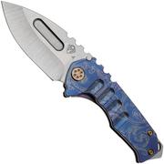 Medford Praetorian Genesis T 25-GNT-04 S45VN Tumbled Drop Point Blade, Violet  Filigree Handles, Bronze Hardware und Clip, Taschenmesser