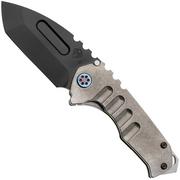 Medford Praetorian Genesis T 25-GNT-05 S45VN DLC Tanto Blade, Tumbled Handles, Flamed Hardware, DLC Clip, zakmes