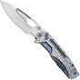 Afbeelding voor Medford Infraction 25-INF-01, Tumbled S45VN, Jasmine Fields Titanium Handle, Flamed Hardware zakmes