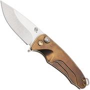 Image pour Medford Smooth Criminal Ti Tumbled S45VN, Bronze Titanium, Bronze Hardware, Tumbled Pocket Clip, couteau de poche