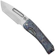 Medford Slim Midi 25-SM-02, S45VN Tumbled Tanto Blade, Acid Etched Flamed Titanium Handle, zakmes