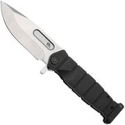 Nóż składany Medford USMC Fighter Flipper 25-UFF-04 S45VN Tumbled Blade, DLC Handles, Black Hardware, DLC Clip, Pommel