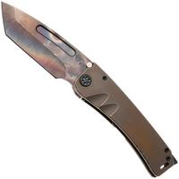 Afbeelding voor Medford Marauder 26-MA-01, Vulcan CPM 3V Tanto, OS Bronze Titanium, Black Hardware, zakmes