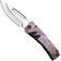 Afbeelding voor Medford Marauder 26-MA-03 Tumbled S35VN Droppoint Blade, Sponge Anodized Titanium Handles and Pocketclip, Black Hardware, zakmes