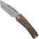 Afbeelding voor Medford Marauder-H 26-MMH-02 S45VN Acid Distressed Tanto Blade, Old School Bronze Titanium Handles, Bronze Hardware, zakmes