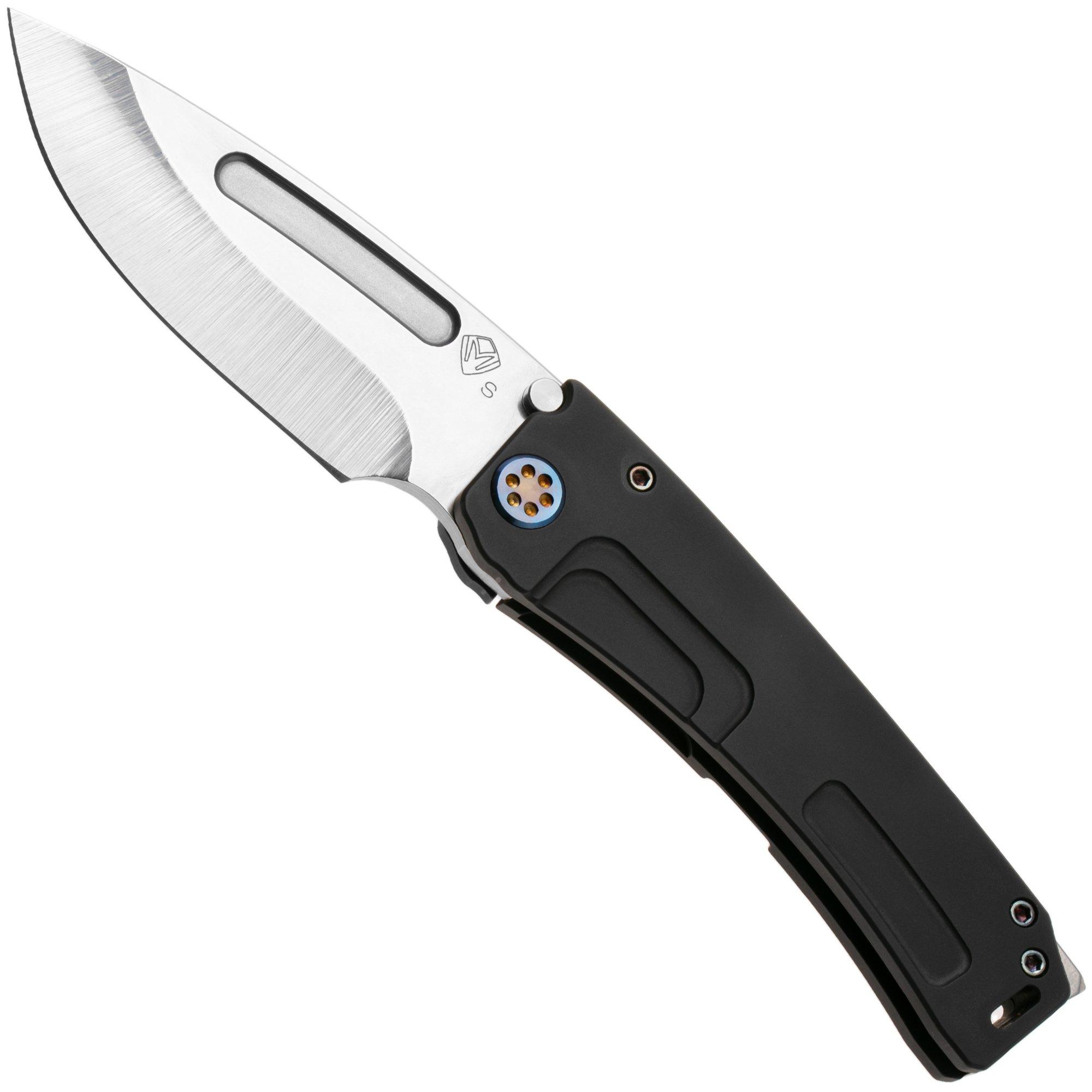 Medford Marauder-H 26-MMH-03, CPM S35VN Droppoint Blade, DLC Titanium Handles, Flamed Hardware, zakmes