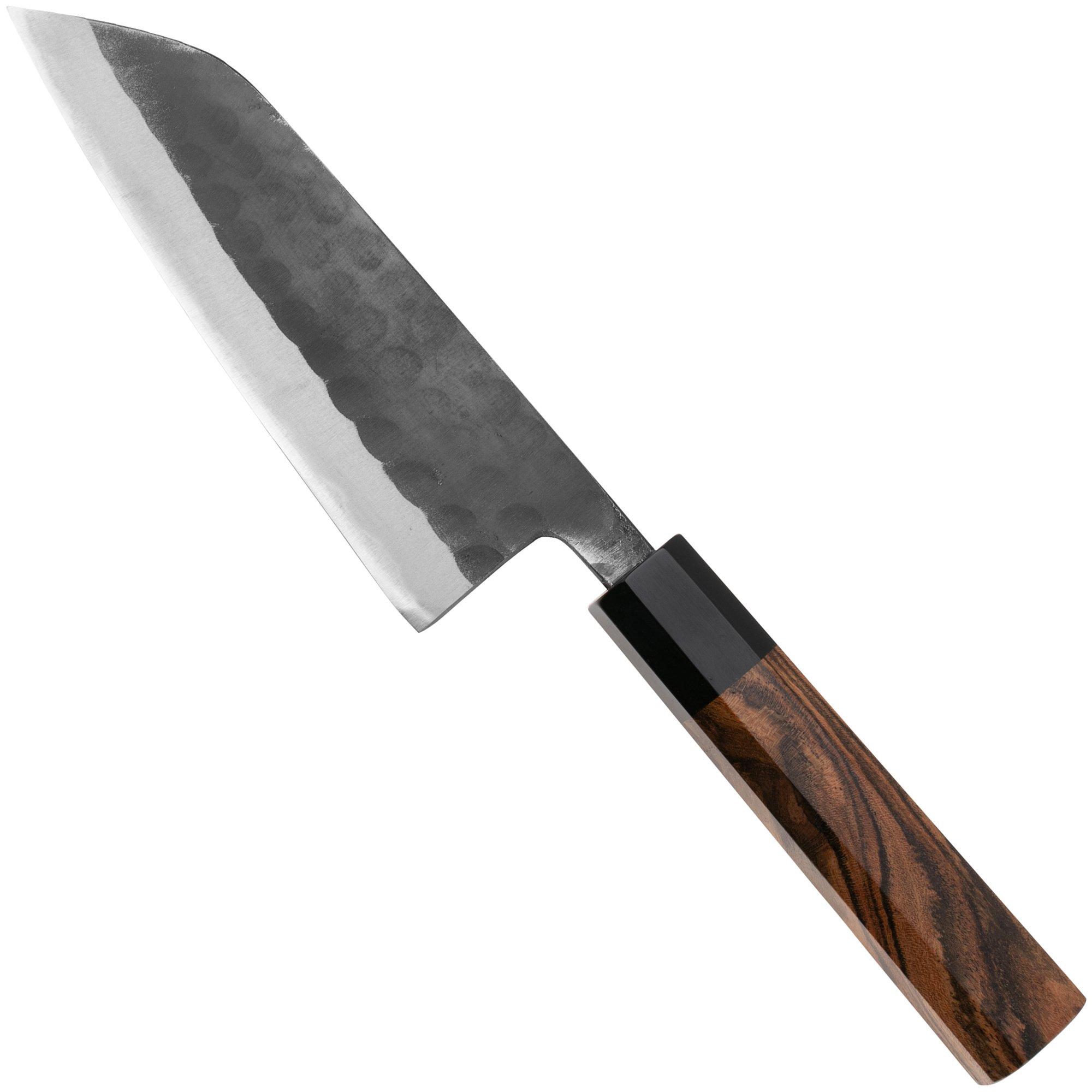 Munetoshi Black Hammer-Tone Small Santoku 13.5 cm