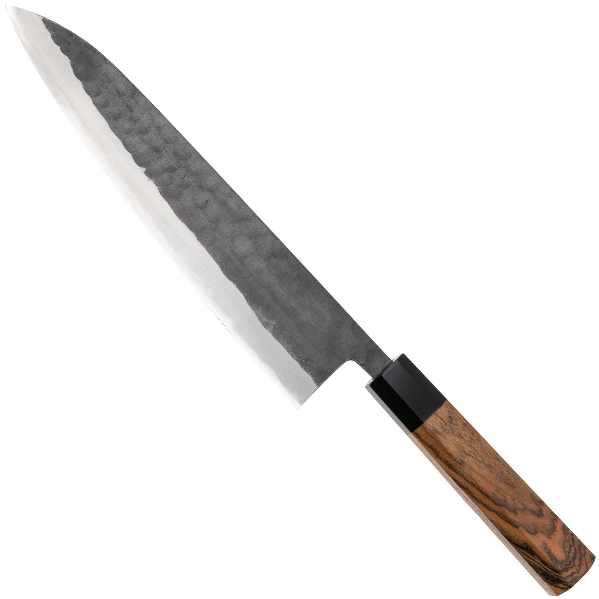 Munetoshi Black Hammer-Tone Gyuto, Kochmesser 24 cm