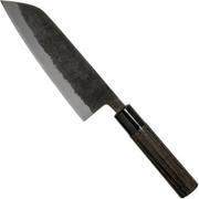 Munetoshi Nashiji Black Bunka couteau de chef 16.5 cm