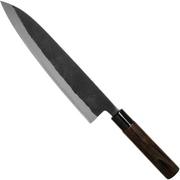Munetoshi Nashiji Black Gyuto cuchillo de chef 24 cm