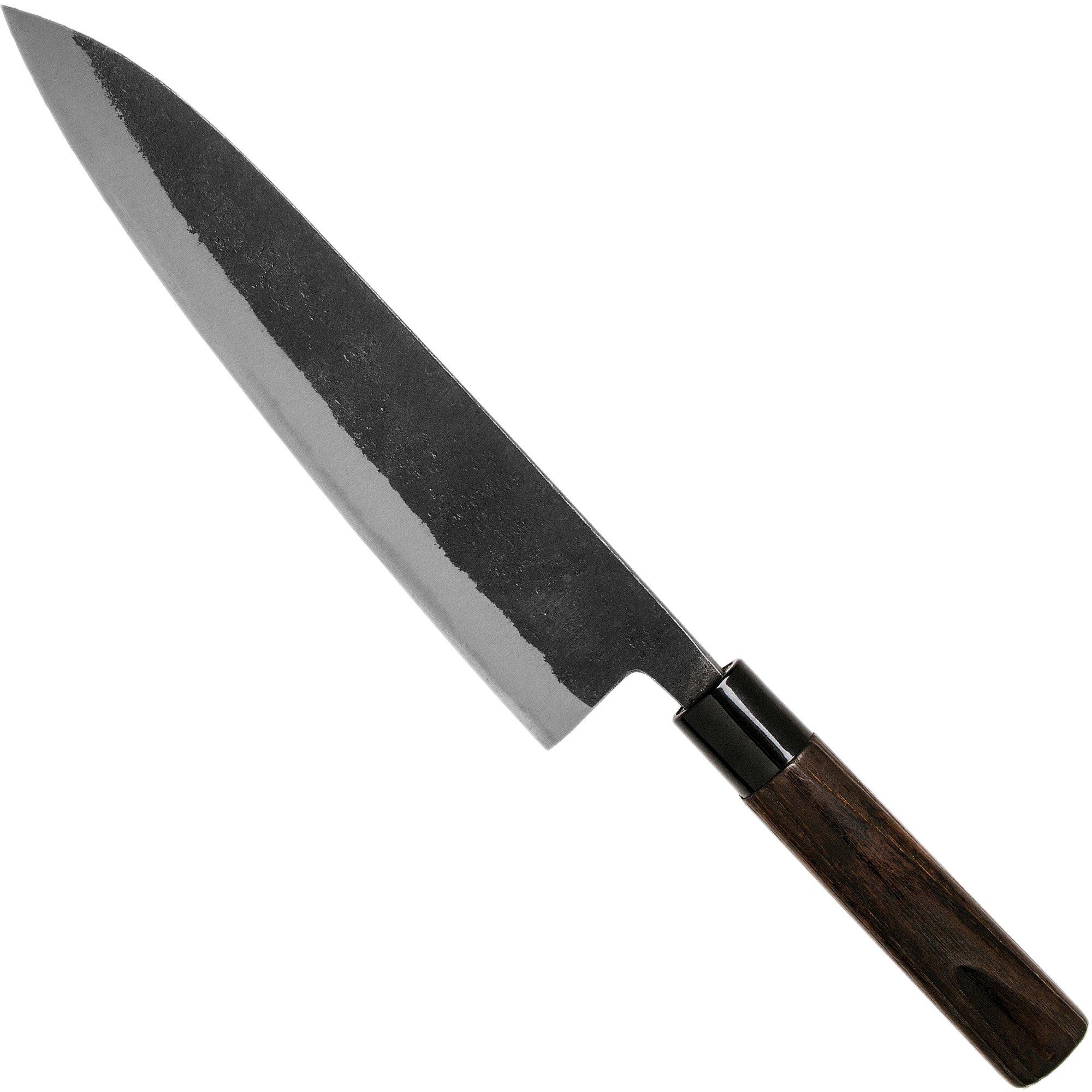 Nóż szefa kuchni Munetoshi Nashiji Black Gyuto, 24 cm