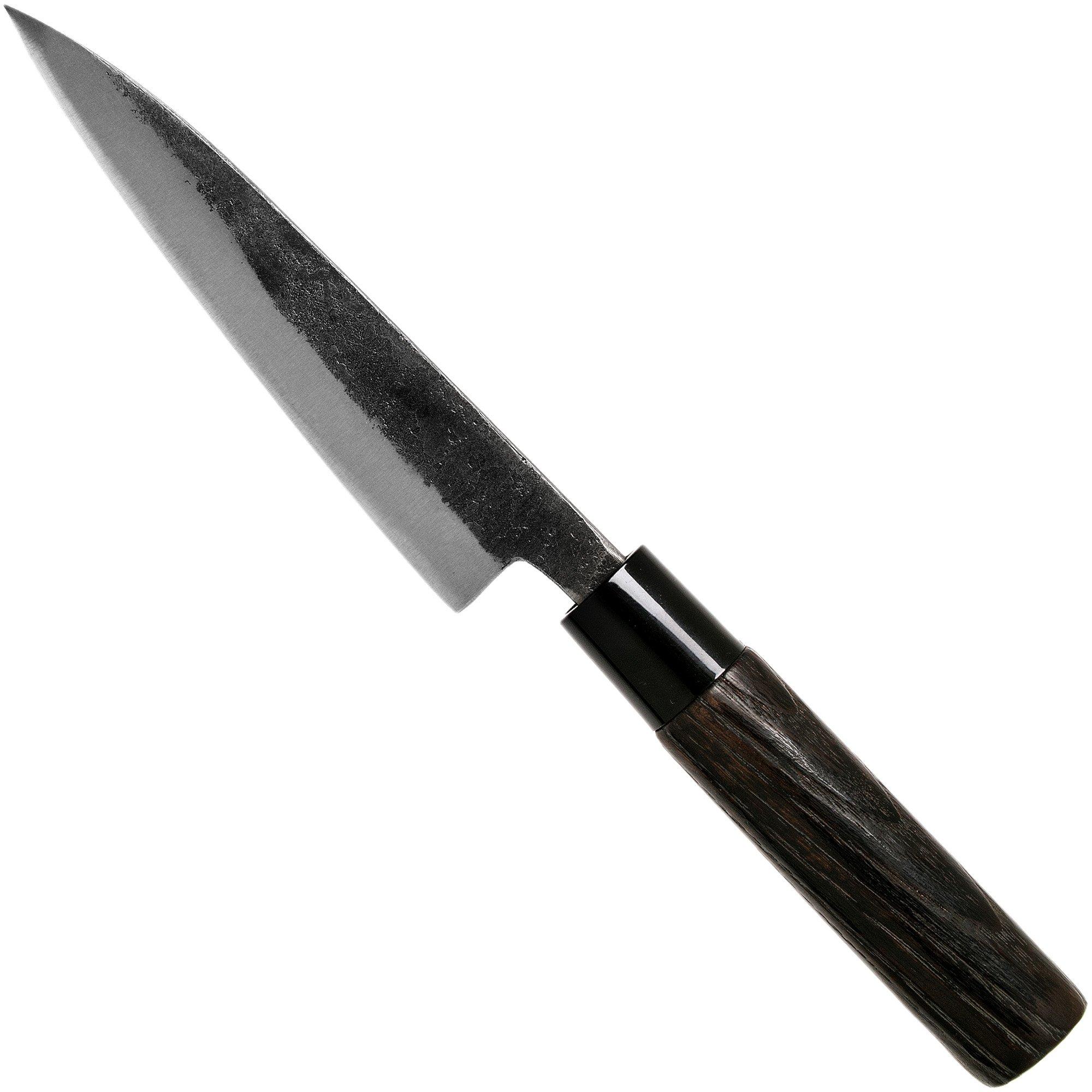 Nóż do krojenia warzyw Munetoshi Nashiji Black Petty, 12 cm