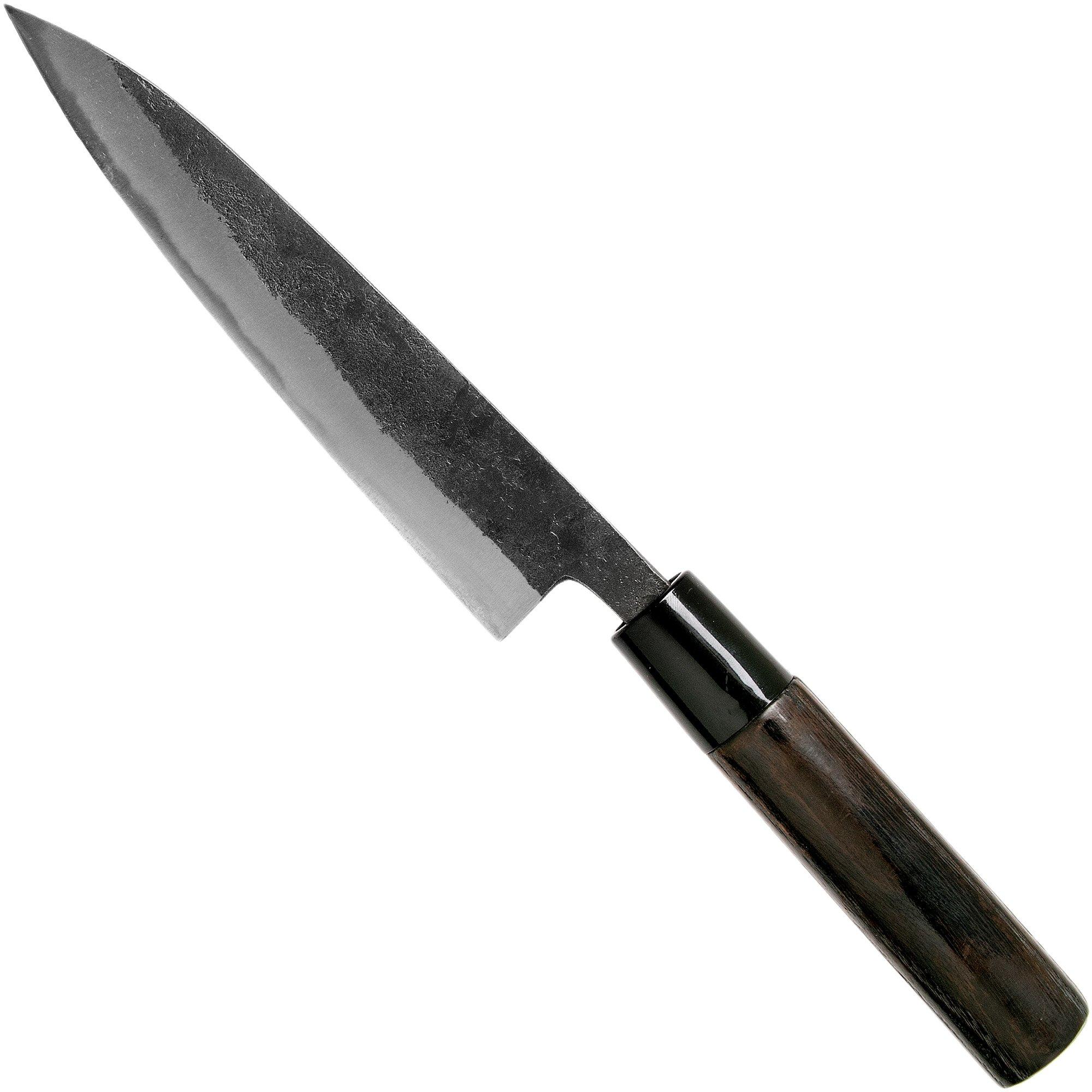 Nóż do krojenia warzyw Munetoshi Nashiji Black Petty, 15 cm