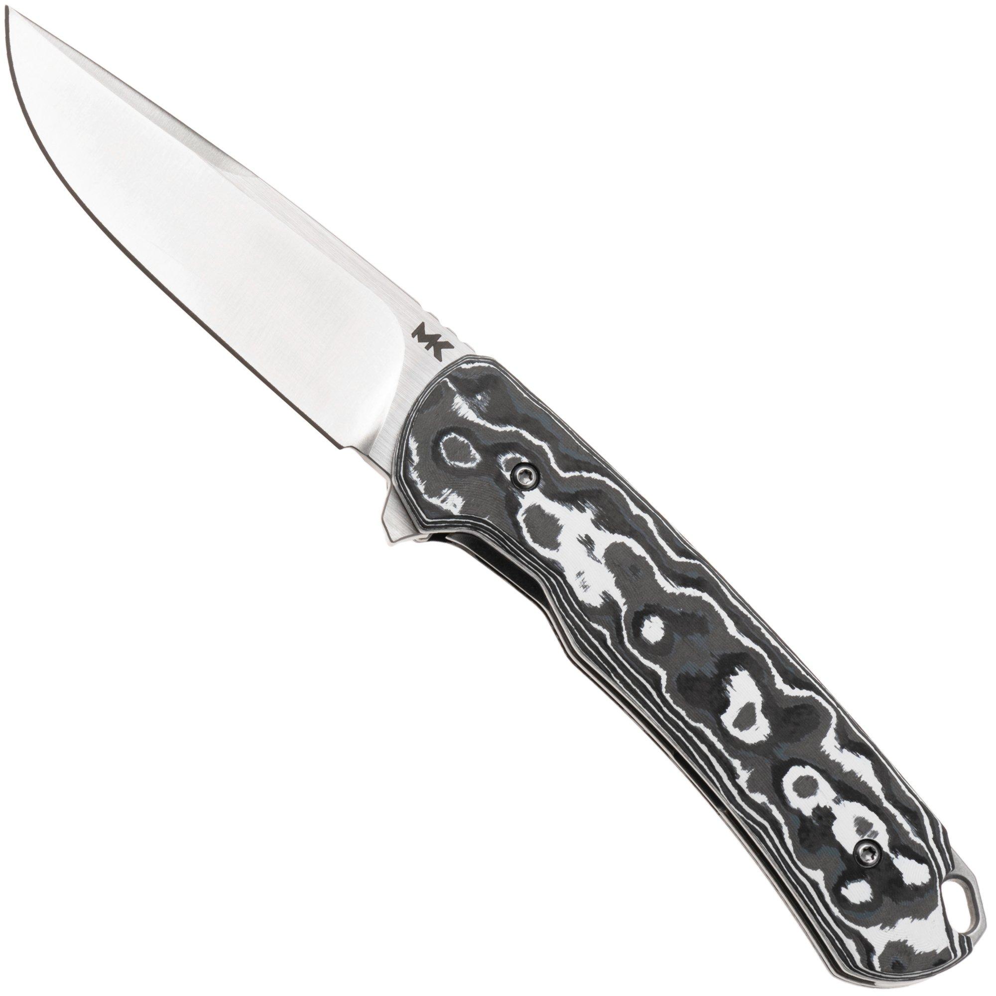 MK Knives & Tools Humbler 02F.FC001, Satin MagnaCut, White Storm FatCarbon, Taschenmesser