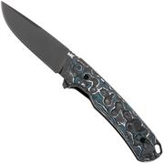 Afbeelding voor MK Knives & Tools Humbler Frost 02F.FC007, Stonewashed Black PVD MagnaCut, FatCarbon, zakmes