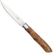 Afbeelding voor Moki Bird and Trout 535OL Satin AUS8, Olive Wood, vaststaand mes