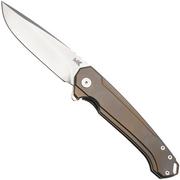 MK Knives & Tools Ingeni Vanguard 01F-FP002 Satin CPM S90V, Bronze Anodized Titanium, Taschenmesser