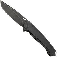 Afbeelding voor MK Knives & Tools Ingeni Blackout 01F-FP003 Stonewashed Black PVD CPM S90V, Black PVD Titanium, zakmes