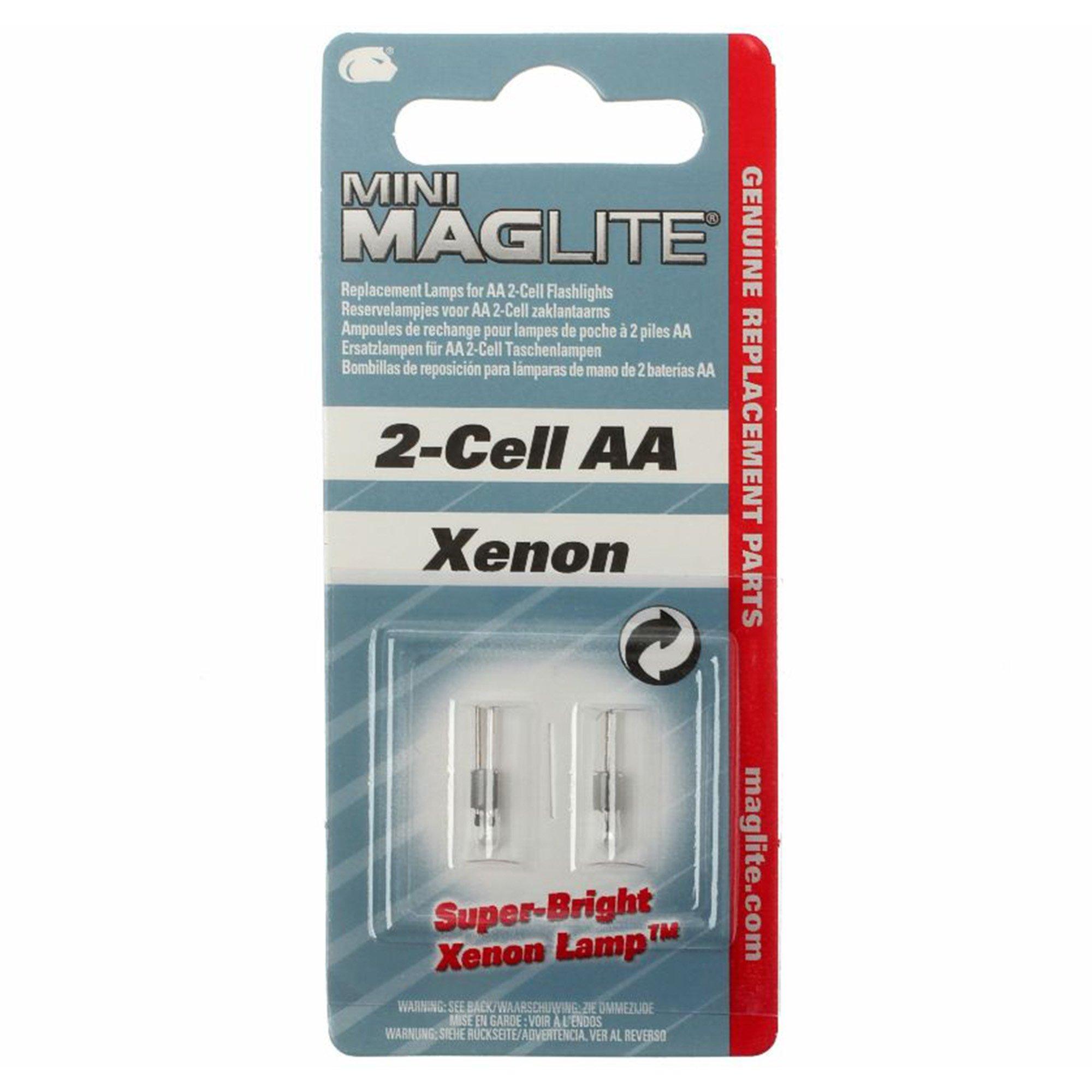 Replacement Xenon Lamp-Bulb for Mini Maglite 2-Cell AA/AAA Flashlight