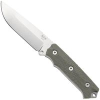 Afbeelding voor MKM Base Camp MK-BC-GC Niolox, Green Canvas Micarta, vaststaand mes, Simone Tonolli design