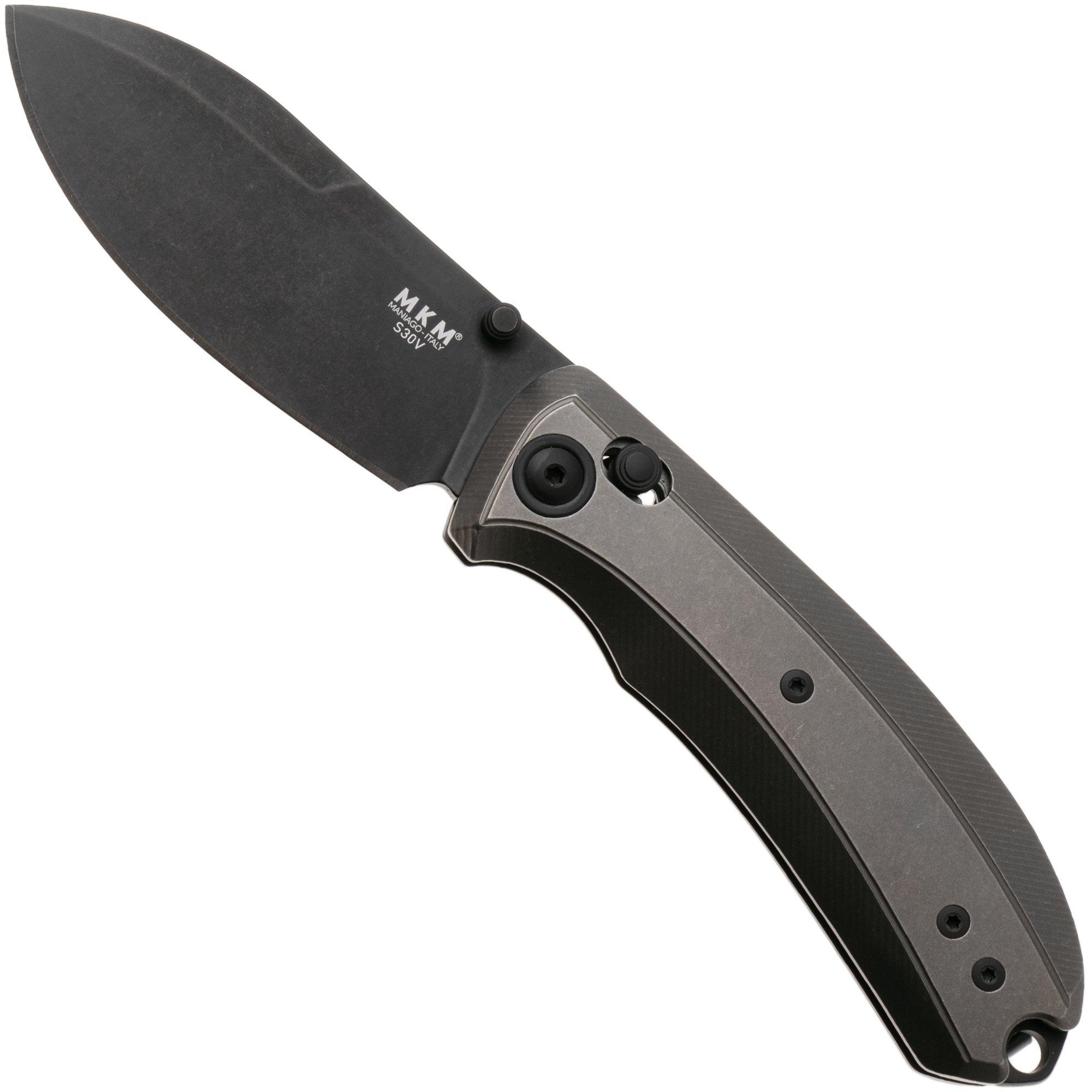 MKM Bolero MK BL-TBRD Blackwashed S30V, Bronze Titanium, zakmes, David C Andersen design