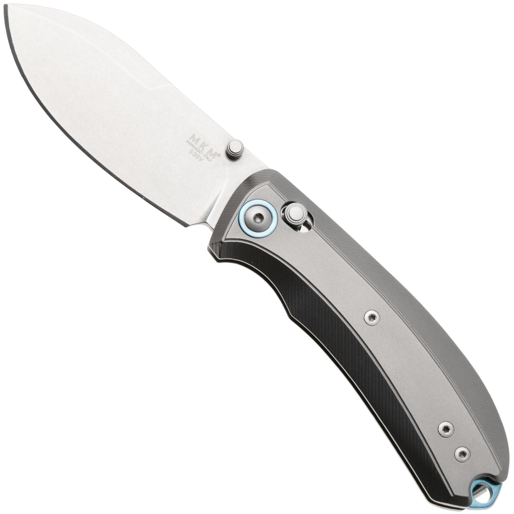 MKM Bolero MK BL-T Stonewashed S30V, Titanium, zakmes, David C Andersen design