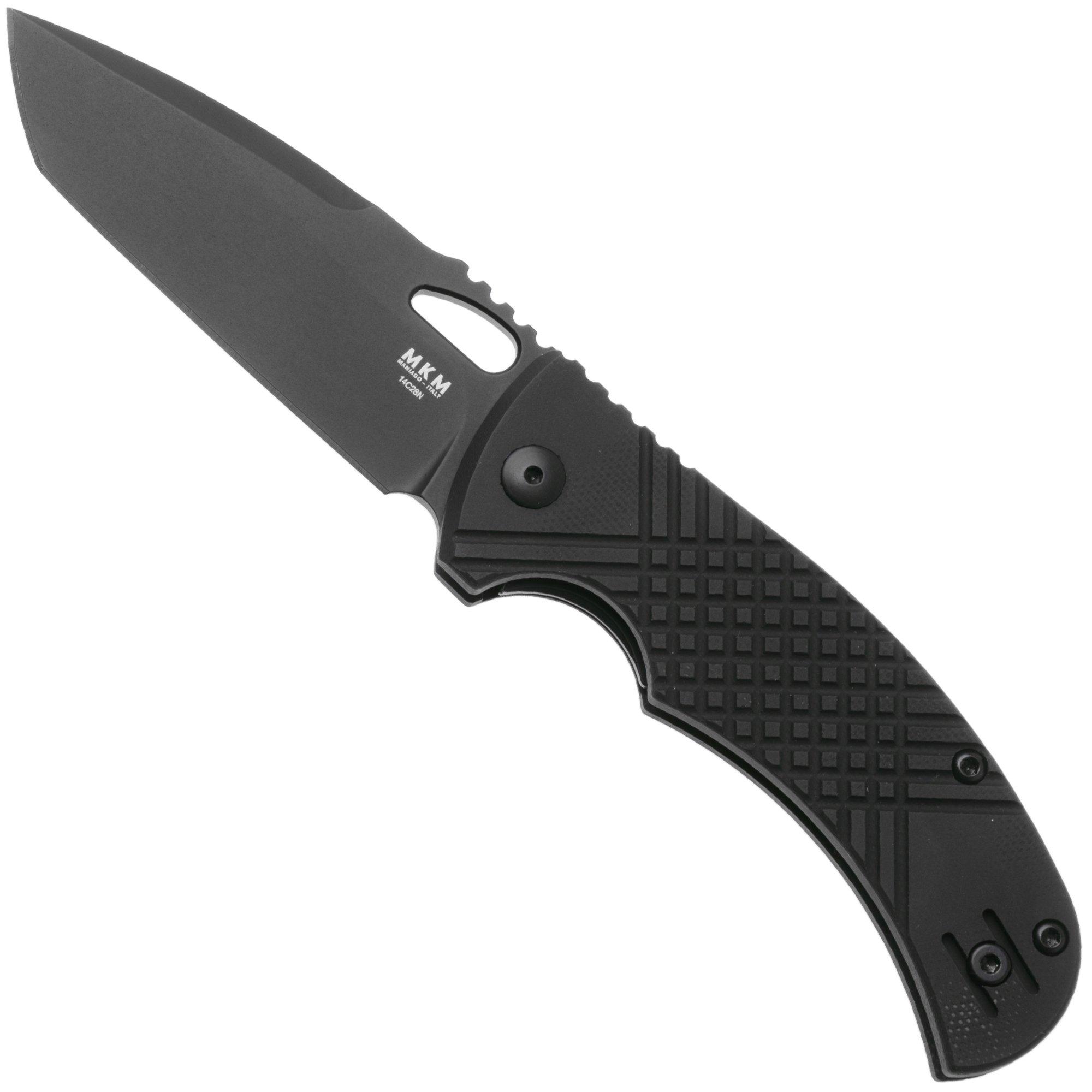 MKM Ciras MK CR-GBKB Black 14C28N, Black G10, zakmes, Les George design