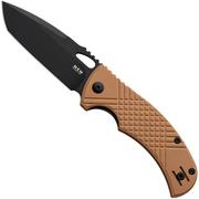 Afbeelding voor MKM Ciras MK CR-GCTB Black 14C28N, Coyote Tan G10, zakmes, Les George design