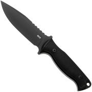 Afbeelding voor MKM Delta DL-GBKB TOP SHIELD Black N690, Black G10, vaststaand mes, Les George design