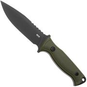 Afbeelding voor MKM Delta DL-GODB TOP SHIELD Black N690, OD Green G10, vaststaand mes, Les George design
