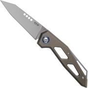 Afbeelding voor MKM Edge EG-TBR Bronze Stonewashed Titanium zakmes, Graciut design