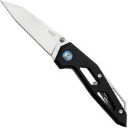 MKM Edge Linerlock EGL-ABK Black Aluminum coltello da tasca, design di Graciut