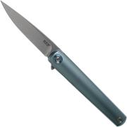 MKM Flame Drop FL01-TBSW Blue Titanium pocket knife, Michael Zieba design