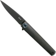 MKM Flame Drop FL01-TDSW Dark Stonewash Titanium couteau de poche, Michael Zieba design