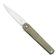 Afbeelding voor MKM Flame Light FL01L-GC drop blade, green micarta, zakmes