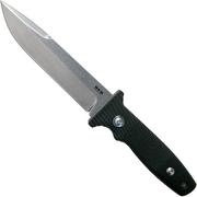 MKM Jouf FX02-S Black G10, Stonewashed couteau à lame fixe, Bob Terzuola design