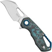 MKM Isonzo FX03-1CA Hawkbill Stonewashed, Arctic Storm Carbon Fibre pocket knife, Jesper Voxnaes design