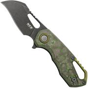 MKM Isonzo FX03-1CJD Hawkbill Dark Stonewashed, Jungle Wear Carbon Fibre coltello da tasca, Jesper Voxnaes design