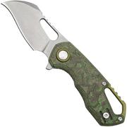 MKM Isonzo FX03-1CJ Hawkbill Stonewashed, Jungle Wear Carbon Fibre pocket knife, Jesper Voxnaes design