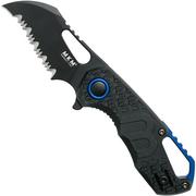 MKM Isonzo FX03-1PBK Hawkbill Serrated Black FRN pocket knife, Jesper Voxnaes design
