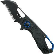 Nóż składany MKM Isonzo FX03-1PBK Hawkbill Serrated Black FRN, projekt Jesper Voxnaes