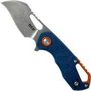  MKM Isonzo FX03-1PBL Hawkbill Blue FRN couteau de poche, Jesper Voxnaes design