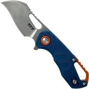 MKM Isonzo FX03-1PBL Hawkbill Blue FRN navaja, Jesper Voxnaes design