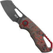 MKM Isonzo FX03-2CLD Cleaver Dark Stonewashed, Lava Flow Carbon Fibre navaja, diseño de Jesper Voxnaes