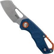 MKM Isonzo FX03-2PBL Cleaver Blue FRN pocket knife, Jesper Voxnaes design
