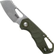 MKM Isonzo FX03-2PGR Cleaver Green FRN pocket knife, Jesper Voxnaes design