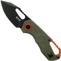 Imagen para MKM Isonzo FX03-3PGO Clip Point OD Green FRN, Black Blade navaja, Jesper Voxnaes design